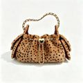 Elegant Soft Plush Leopard Print Shoudler Bag 6W10BBG2364