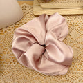 Oversized Solid Color Satin Elastic Scrunchies MK2BW6W6HSR48