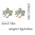 Gold Octopus Stud Earrings - DippedShop Wholesale - #4355