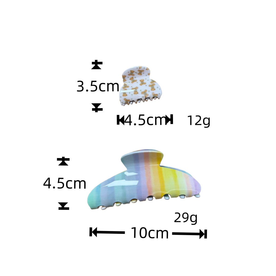 Floral Bow Hair Claw - DippedShop Wholesale - #2371