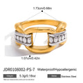 Color Block Statement Ring - DippedShop Wholesale - #2563