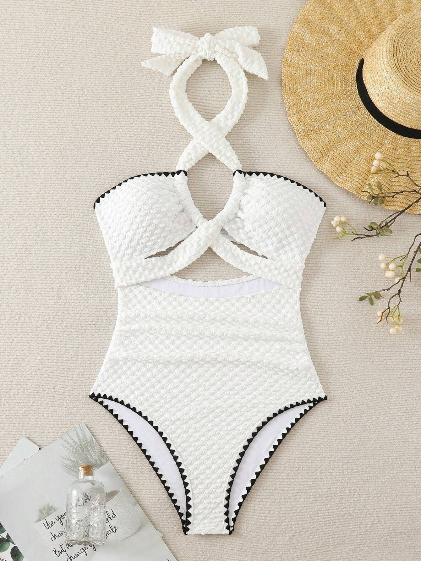 Sexy Criss Cross Swimsuit - DippedShop Wholesale - #3091