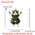 Christmas Tree Cat Christmas Haning Ornament 6H7HBW561