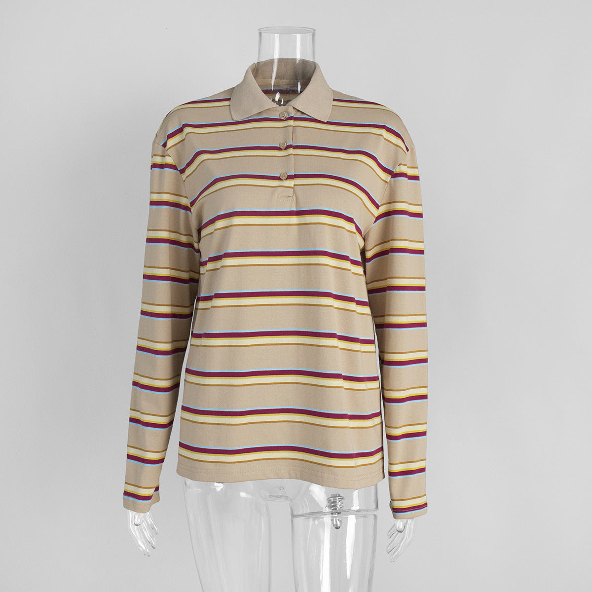Vintage Striped Polo Shirt - DippedShop Wholesale - #3011