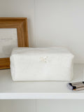 Minimalist Solid Color Bowknot Cosmetic Bag 6S5CO109
