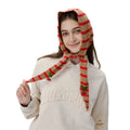 Color Block Wool Knit Striped Scarf 6W6NSW272