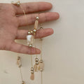 Tiger Eye Stone Beaded Necklace - DippedShop Wholesale - #9459