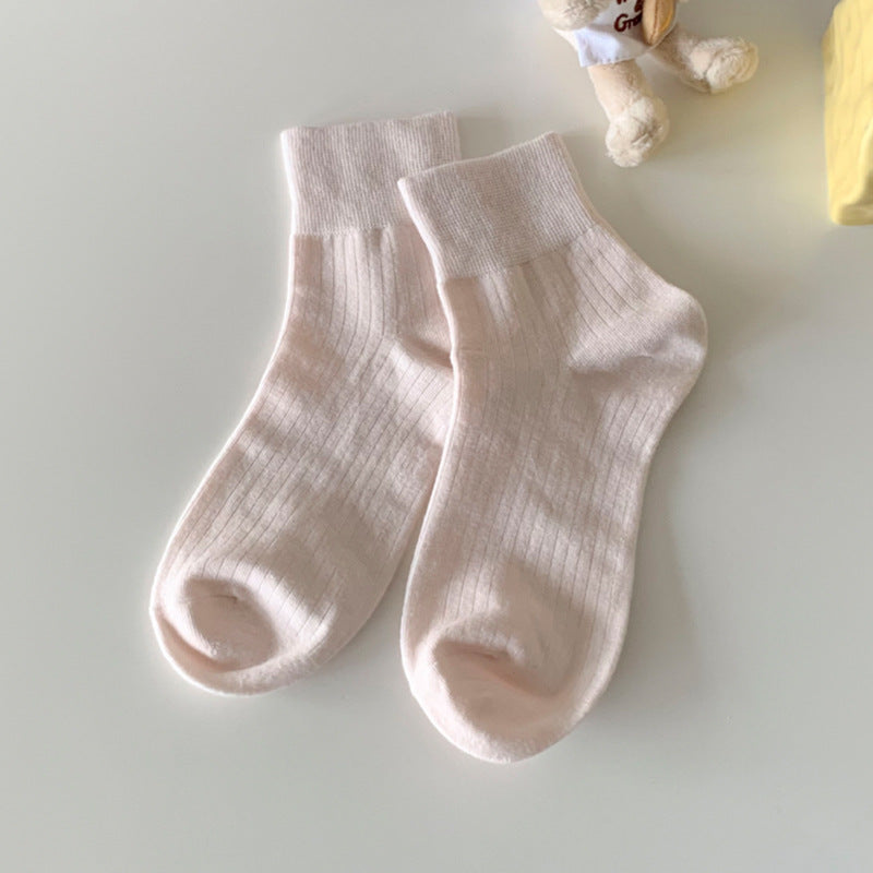 Ribbed Candy Color Socks - DippedShop Wholesale - #8435