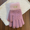 Fuzzy Plush Knit Gloves - DippedShop Wholesale - #0067