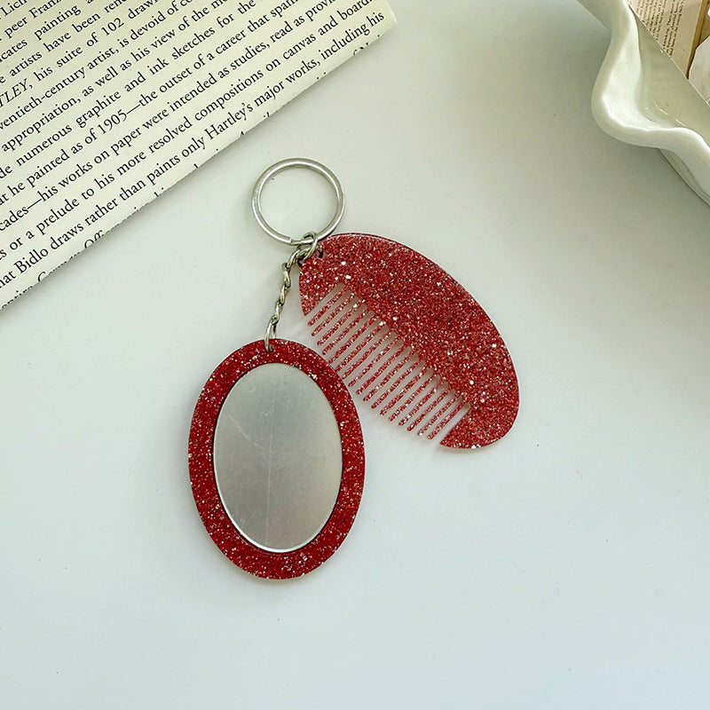 Chic Glitter Solid Color Oval Hair Combs Set MK2BLM6C5CB89