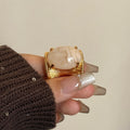 Vintage Stone Open Ring - DippedShop Wholesale - #3283