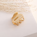 Simple Geometric Gold Plated Mini Hair Claw MK2MBEP6W6HCP380