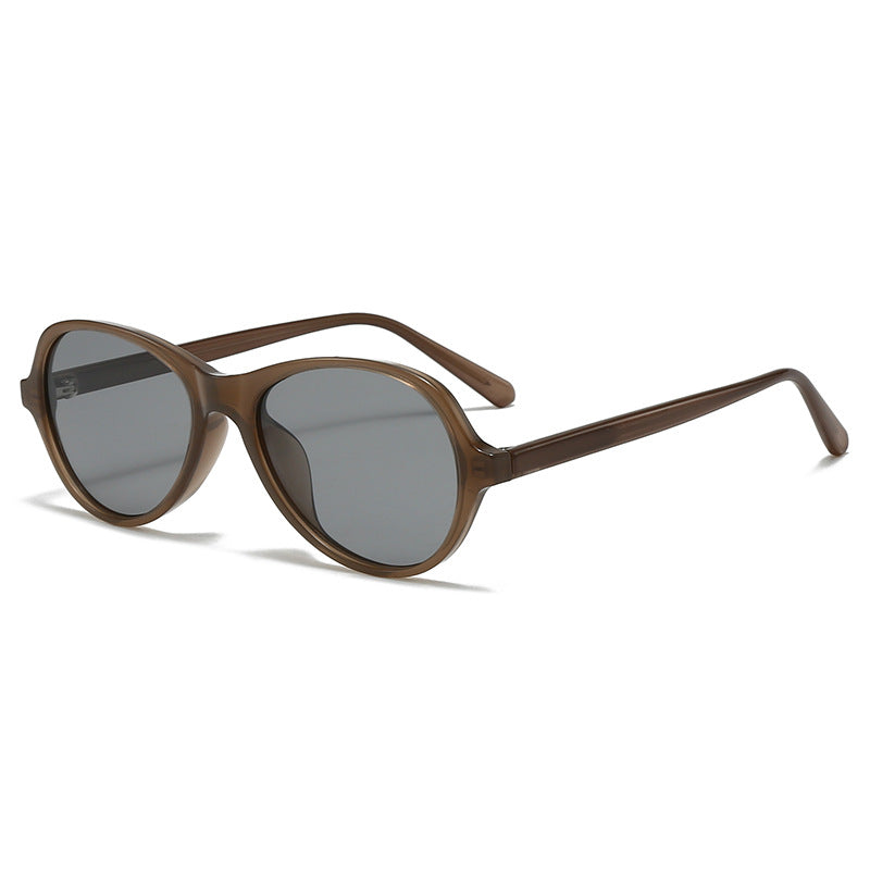 Vintage Oval Frame UV Protection Sunglasses MK2PPIM6W6GSG223