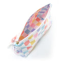 Colorful Checkerboard Waterproof PVC Cosmetic Bag MK2BLW6C5CO23