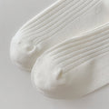 Sweet Satin Ruffle Solid Crew Socks 6W8FSO772