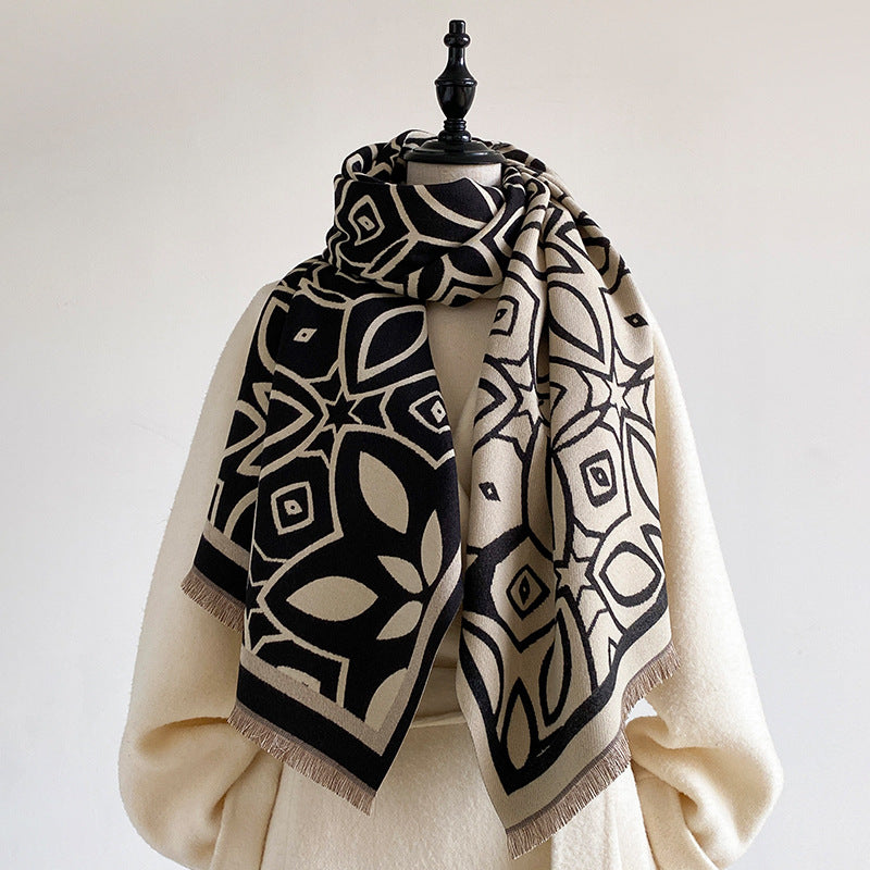 Geometric Shawl Scarf - DippedShop Wholesale - #2099
