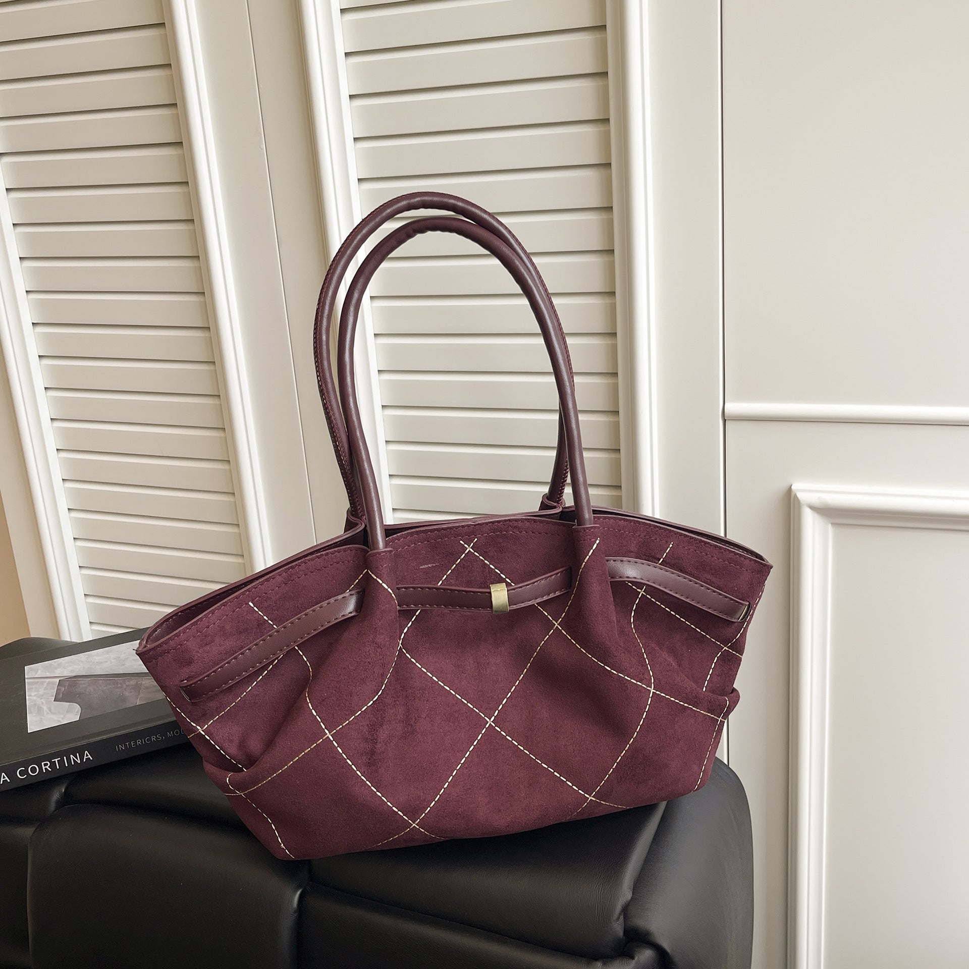 Elegant Quilted Tote Bag - DippedShop Wholesale - #0707