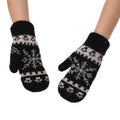 Snowflake Knit Mittens - DippedShop Wholesale - #2771