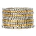 Stylish Gold Plated Multi Layer Beaded Bracelets 6W6JBR501