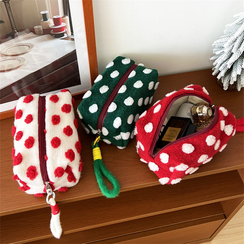 Plush Leopard Print Makeup Bag - DippedShop Wholesale - #9939