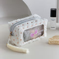Cute Heart Print Plush Cosmetic Bag 6S5CO110
