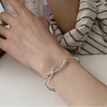 Chunky Irregular Paperclip Link Chain Bracelet 6W6JBR342