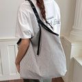 Contrast Striped Shoulder Bag - DippedShop Wholesale - #1747