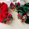 Christmas Sequin Bow Scrunchies - DippedShop Wholesale - #0531