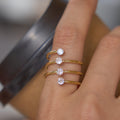 Open Rhinestone Wrap Ring - DippedShop Wholesale - #9267