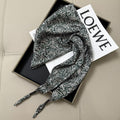 Vintage Leopard Print Versatile Silk Scarf 6W6NSI239