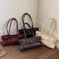 Retro Belted Buckle PU Tote - DippedShop Wholesale - #9187