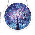 Colorful Stained Glass Style Puzzle Acrylic Suncatcher 6H7HLS181