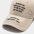 Stylish Letter Embroidery Adjustable Baseball Cap 8BK6HAT185L
