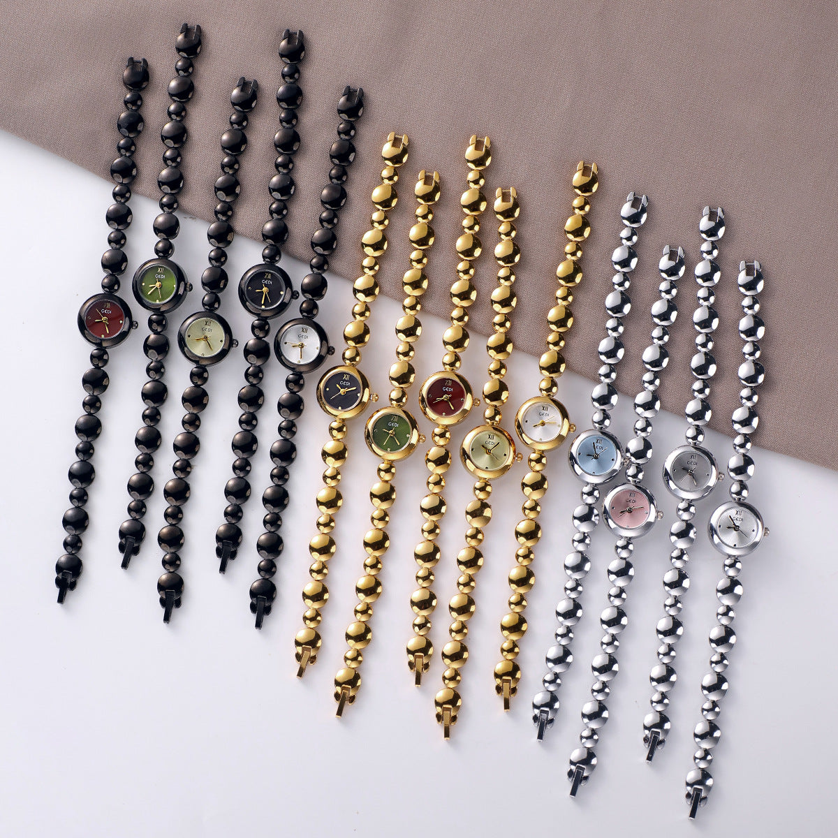 Luxury Gold-Tone Round Quartz Bracelet Watch MK2SSAS6W6JWA15