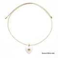 Minimalist Color Contrast Heart Pendant Magnetic Necklace 6W6JNC419L
