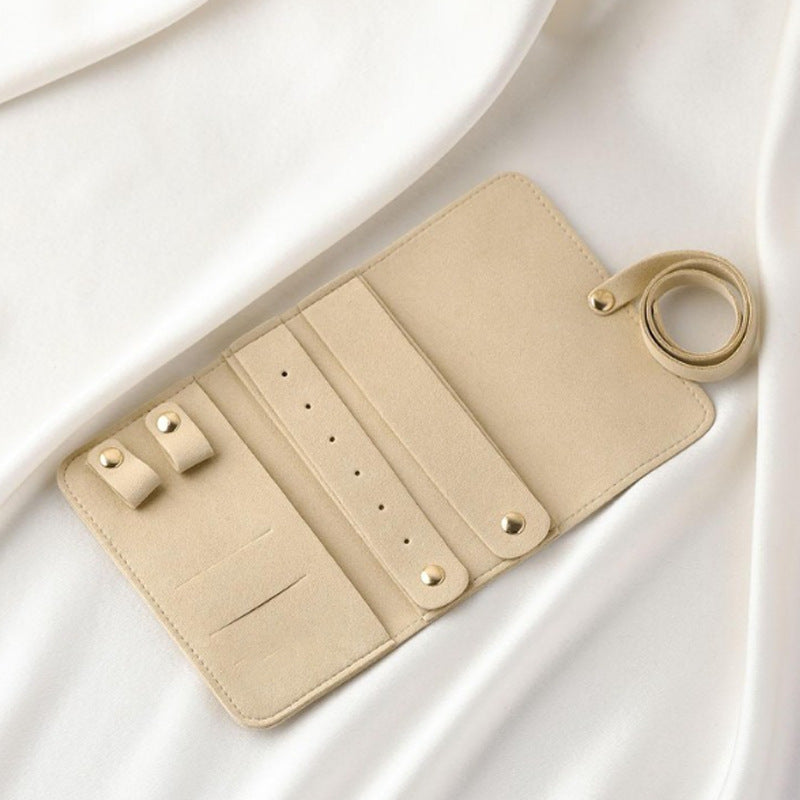 Fashion Solid Color Roll-Up Jewelry Organizer Bag 6W13HSJ120