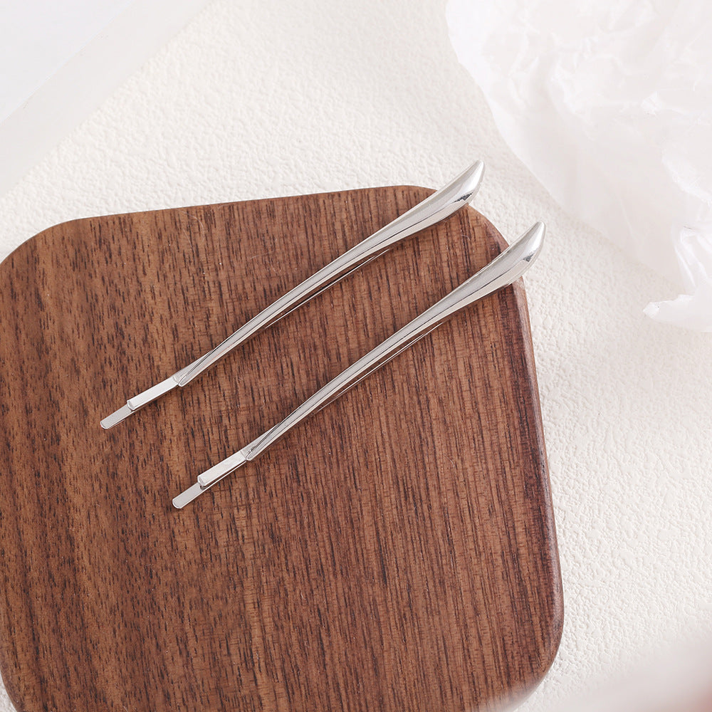 Elegant Gold Plated Geometric Metal Hair Clips MK2MBEP6W6HCP381