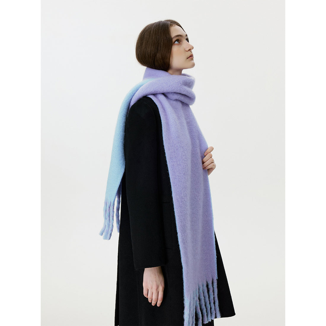 Reversible Tassel Scarf - DippedShop Wholesale - #4979