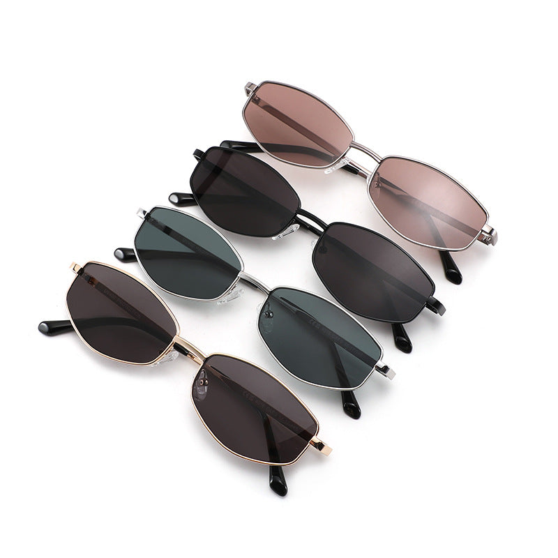 Geometric Metal Frame Sunglasses - DippedShop Wholesale - #3651
