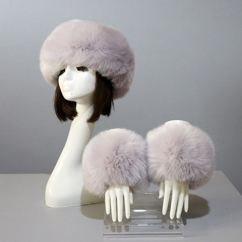 Faux Fur Headband Wrist Cuffs - DippedShop Wholesale - #9827
