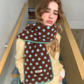 Polka Dot Wool Scarf - DippedShop Wholesale - #1315
