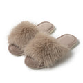 Fluffy Plush Indoor Slippers - DippedShop Wholesale - #7635