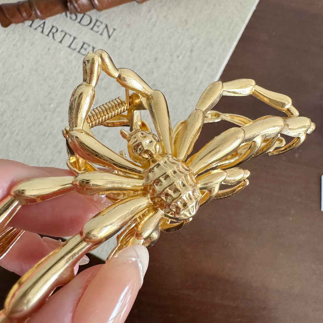 Halloween Metal Bow Large Hair Claw DP25G523