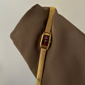 Vintage Gold Red Dial Watch - DippedShop Wholesale - #0243