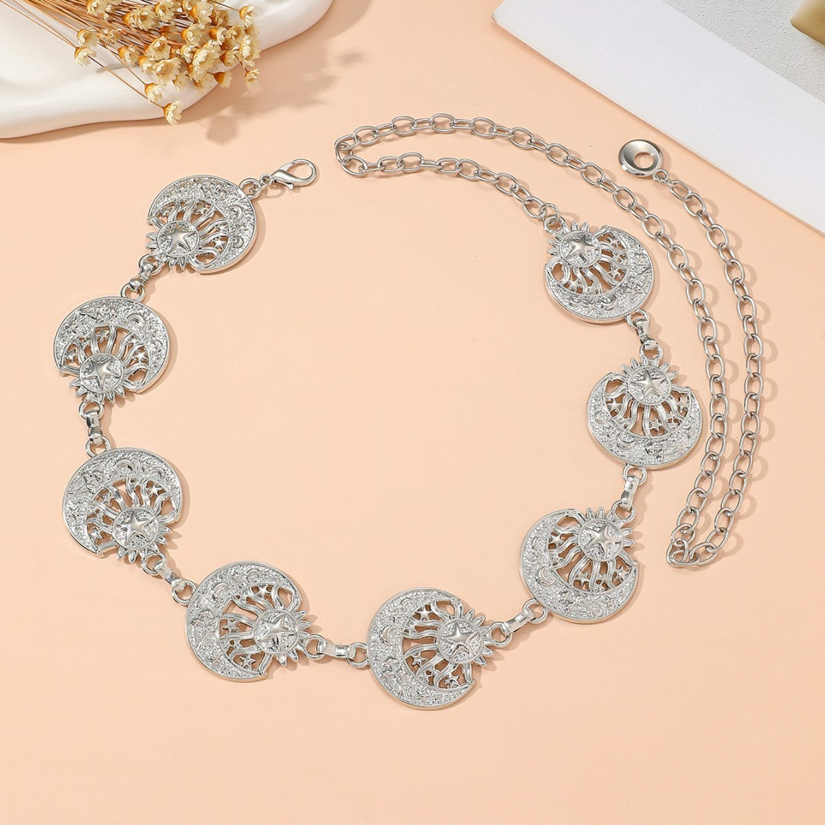 Retro Chunky Sun Moon Link Wai - DippedShop Wholesale - #3843