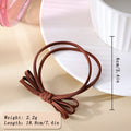 Minimalist Solid Color Bowknot Elastic Hair Tie MK2BW6W6HHT01