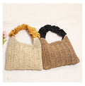 Ruffled Handle Shoulder Bag - DippedShop Wholesale - #6227