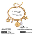 Minimalist Cubic Zirconia Gola Plated Chain Bracelet 6W6JBR464