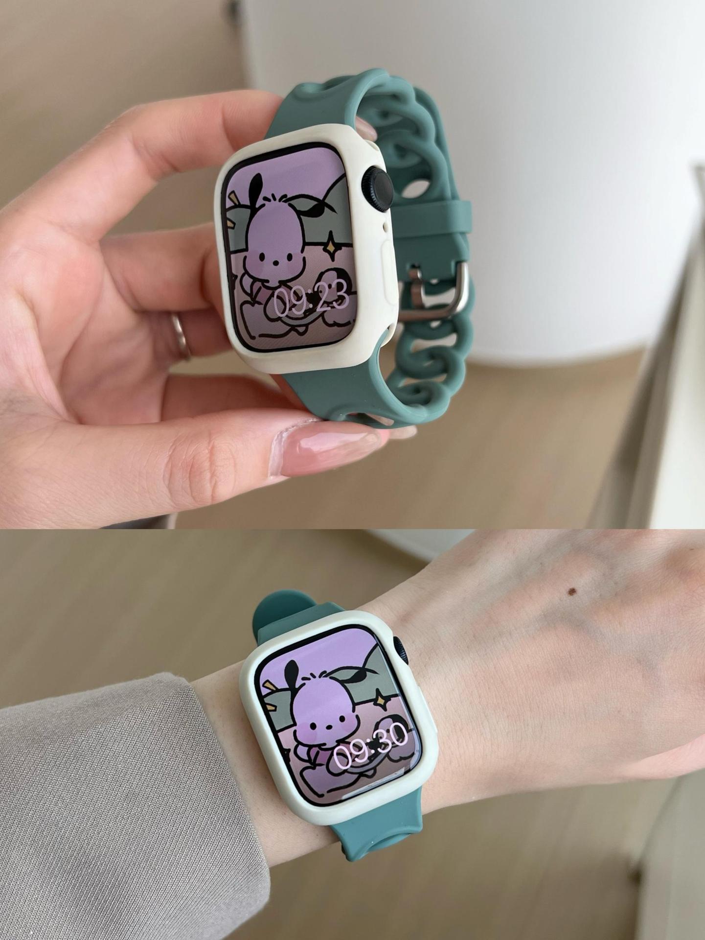 Creative Solid Color Donut Silicone Watch Band 6W6JWA150