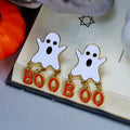 Halloween Rhinestone Skeleton Ghost Tassel Earrings 6W6JER550